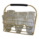Scoubidou glass holder and its 6 glasses from 1960.