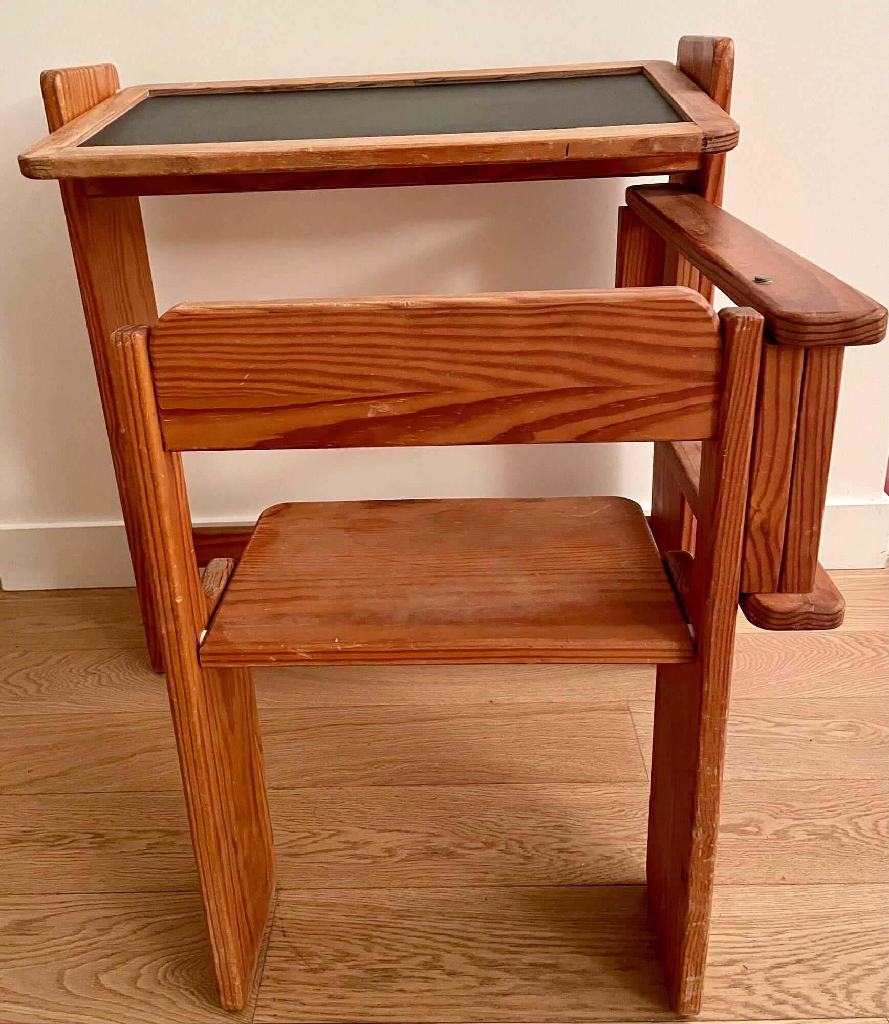 Design desk in folding wood for children Trama 1970 vintage