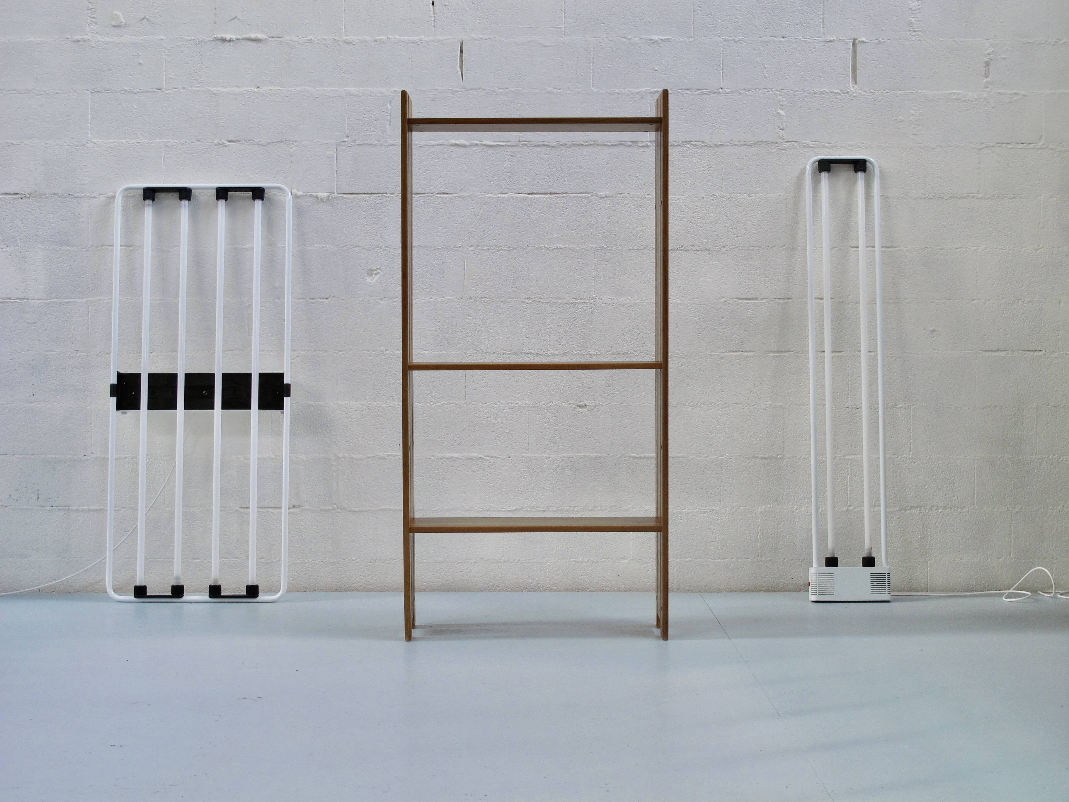 Solid elm shelves produced by the Regain group