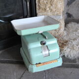 Household scale in water green metal Perca 50s
