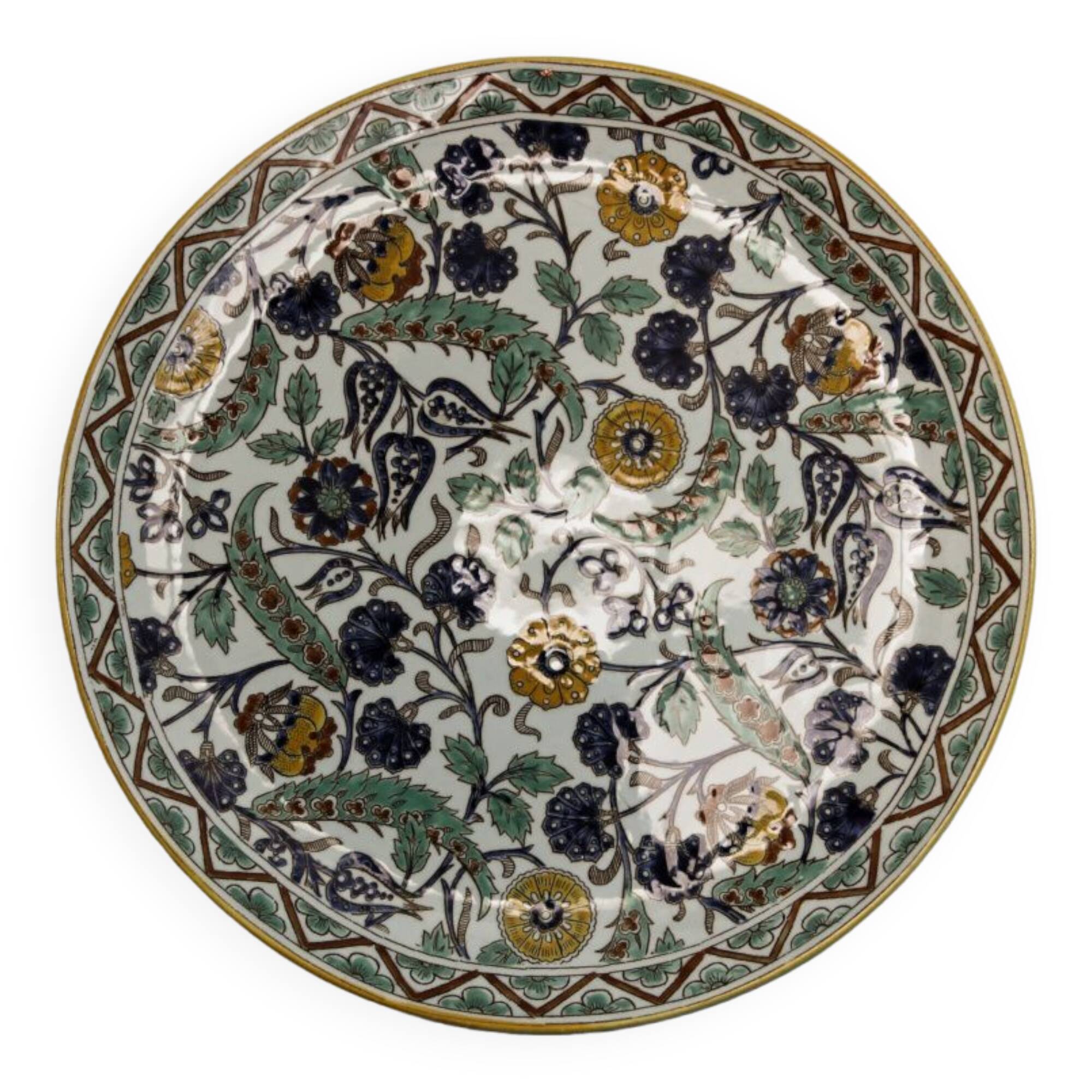 Majolica dish Gien