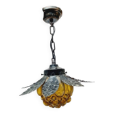 Lampe suspendue figurative en verre postmoderne, Pologne, années 1970