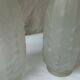 Pair of frosted glass vases, compressed, Art Deco period.