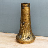 Baluster vase in bronze signed