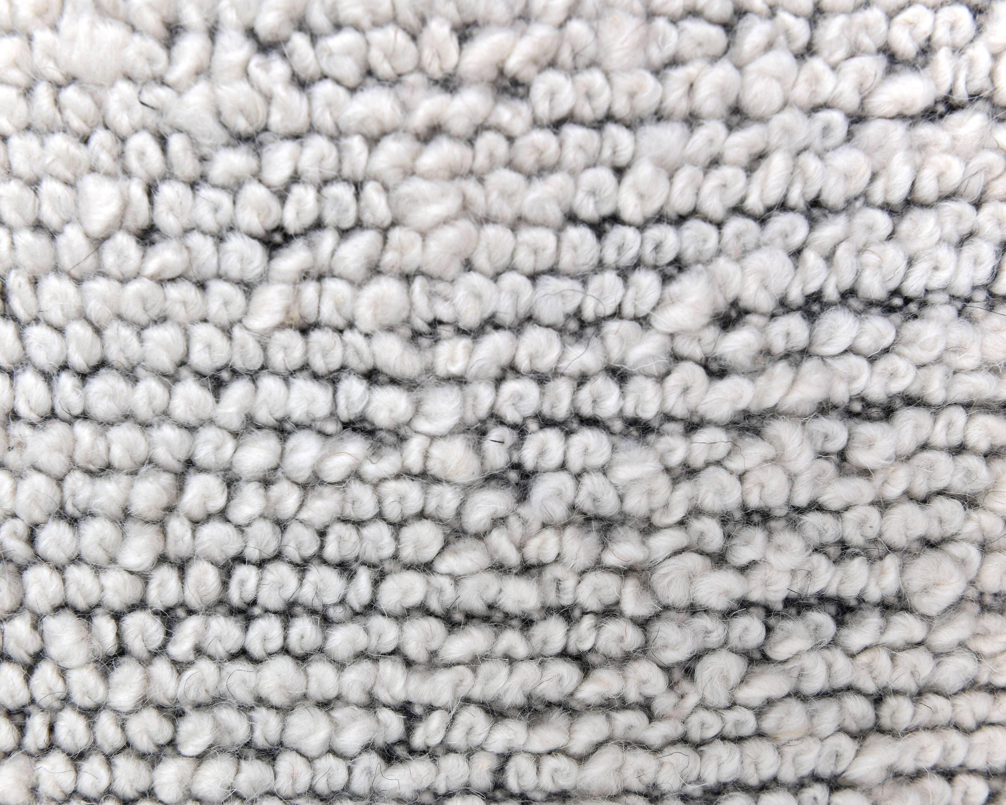 Black Wool Moroccan rug,  wool shaggy Berber Style antique black 210x140