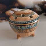 Tripod flower holder Vallauris signed MG – 1950s Superb flower holder in