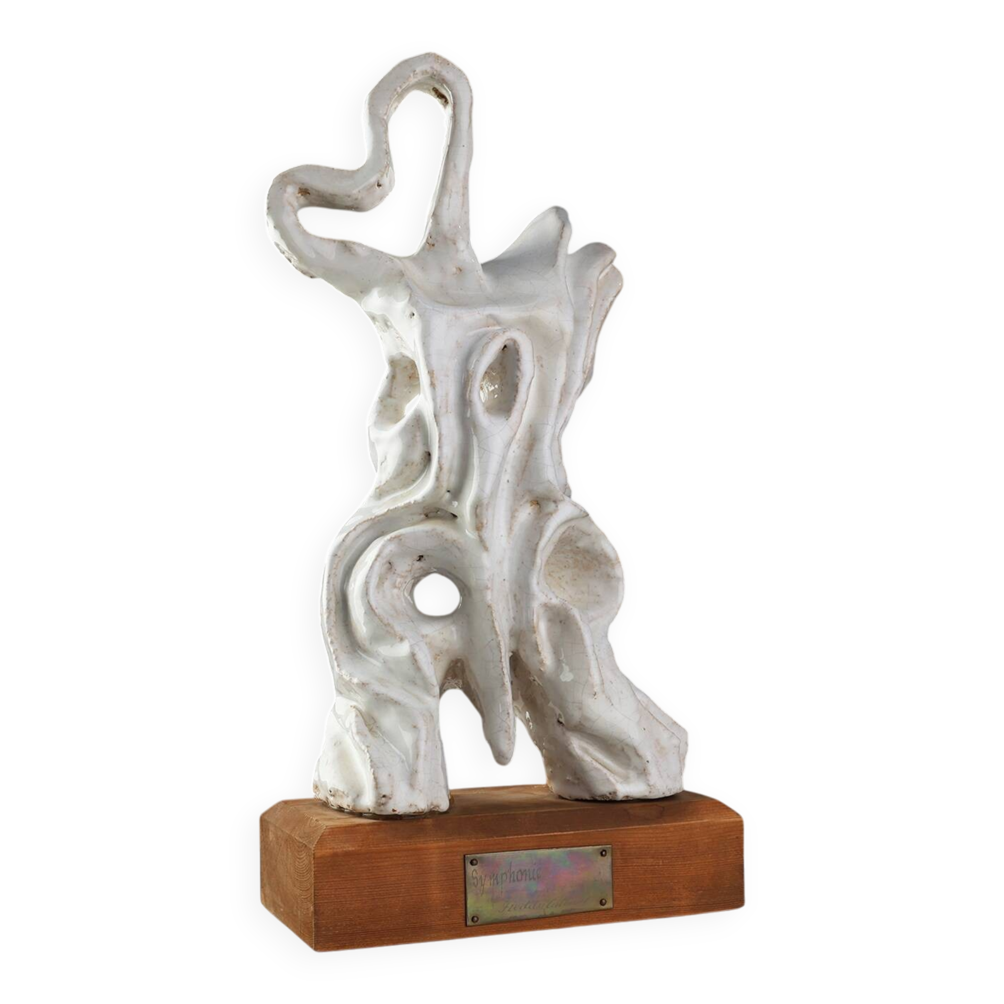 Abstract Ceramic Sculpture “Symphonie” by Freddy Callant, Belgium 1960s