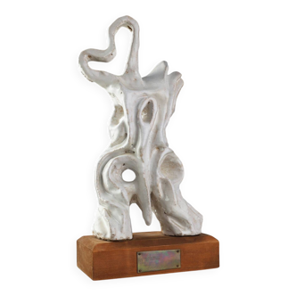 Abstract Ceramic Sculpture “Symphonie” by Freddy Callant, Belgium 1960s