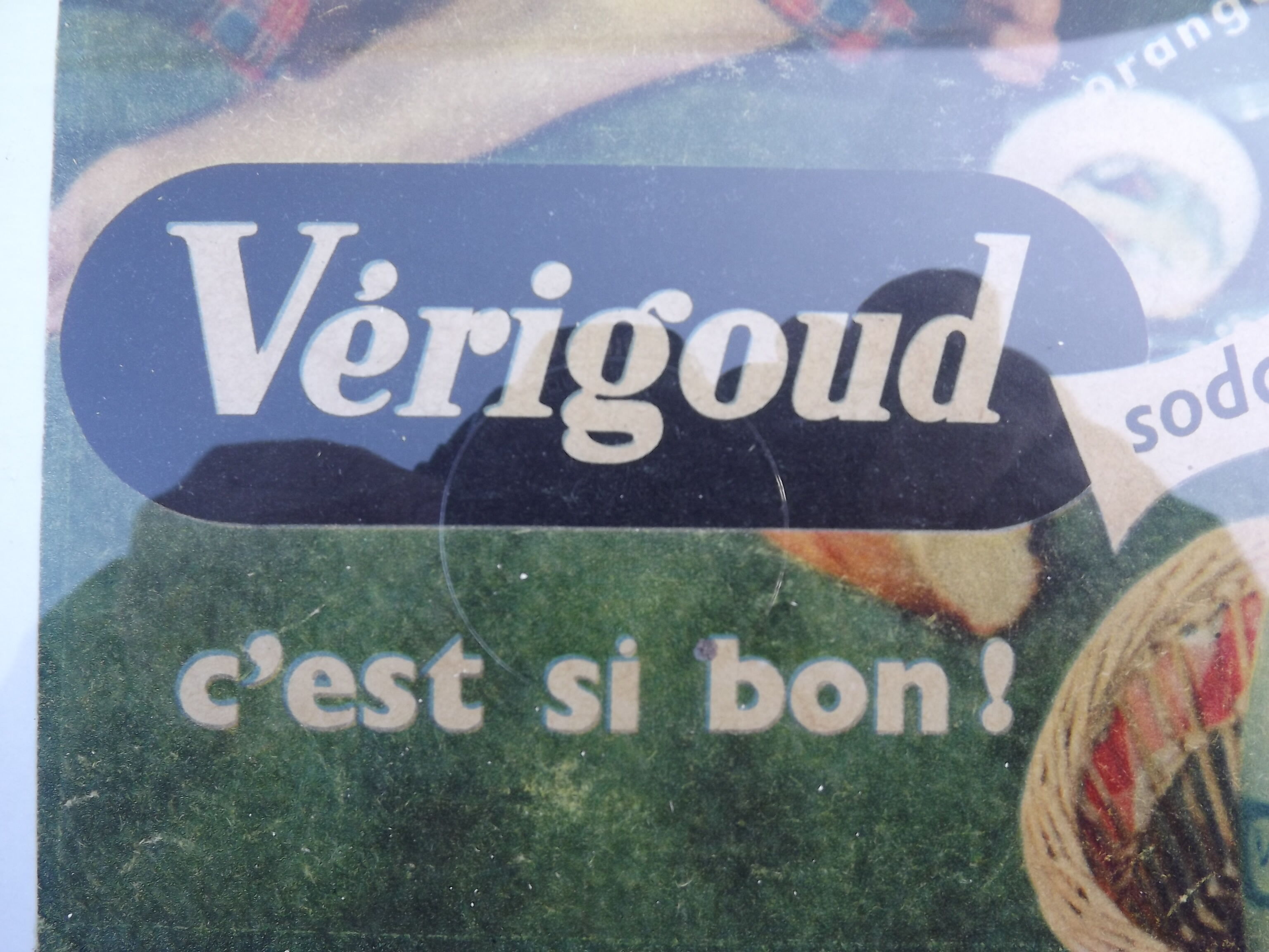 Affiche pub soda Verigoud 1957
