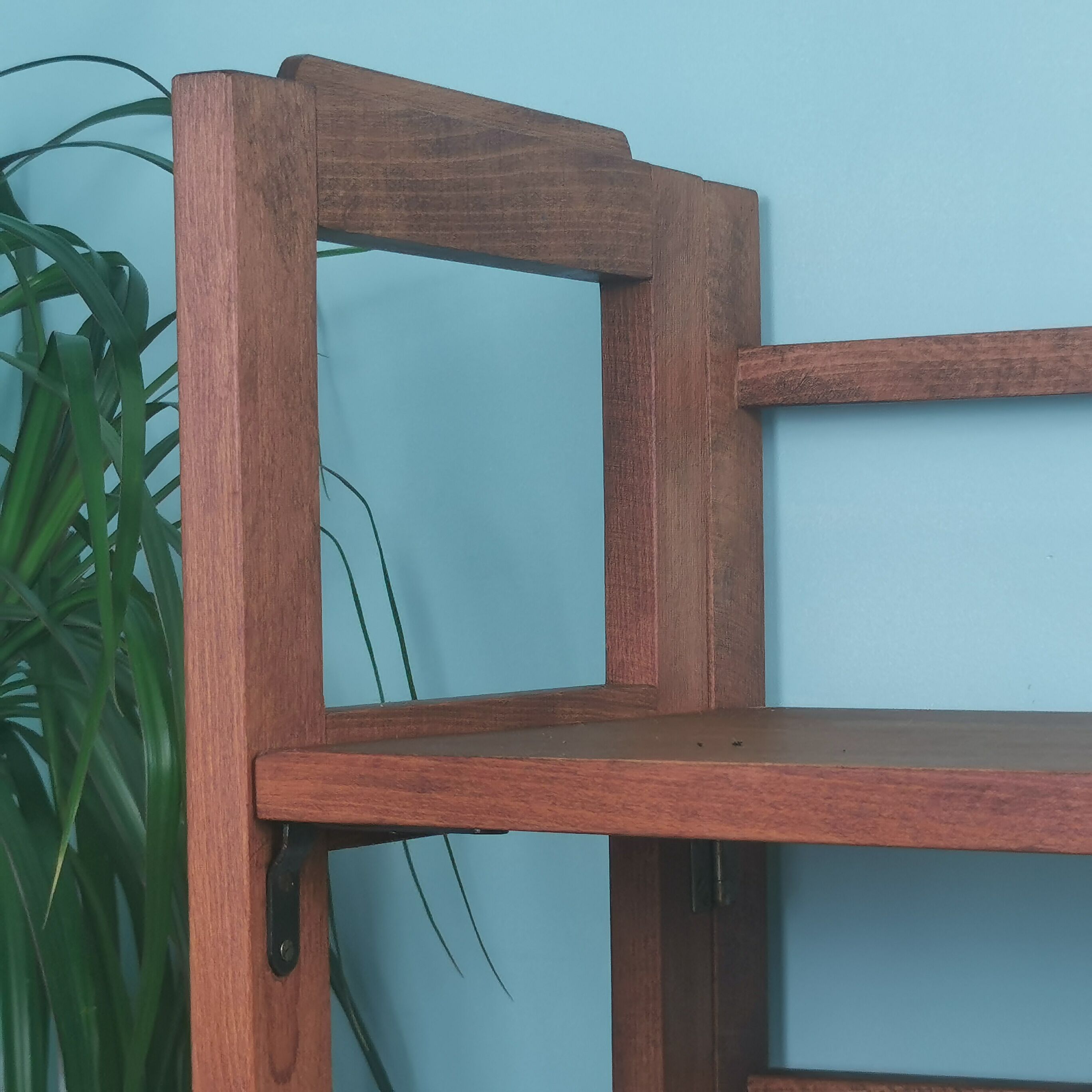 Folding bookcase shelf 50's