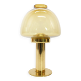Jakobsson Claudia L10227 Scandinavian candle holder, amber yellow glass, Markaryd