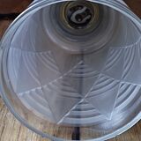 Walker lamp lampshade tulip frosted glass paste art deco