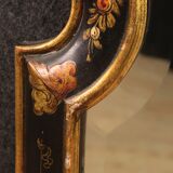 English mirror chinoiserie lacquered, gilded and painted