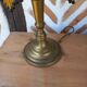 Lampe laiton perles style Charleston 1930