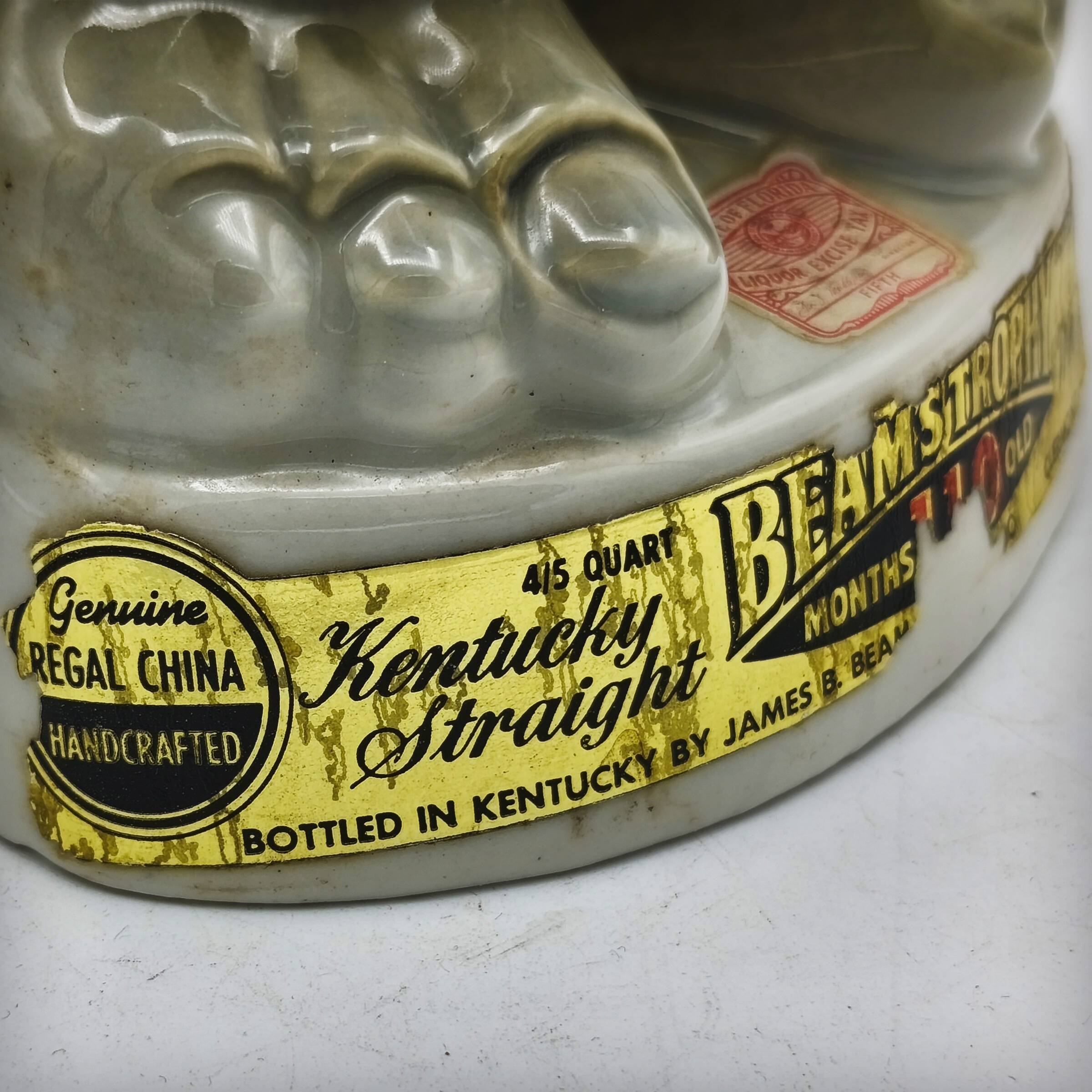 Ceramic carafe "clown donkey" by Jim Beam, USA, 1960s