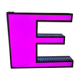 Lettre vintage LED "E"