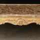 Table basse XIXeme. Stuc doré et marbre