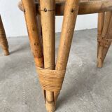Pair of high rattan stools