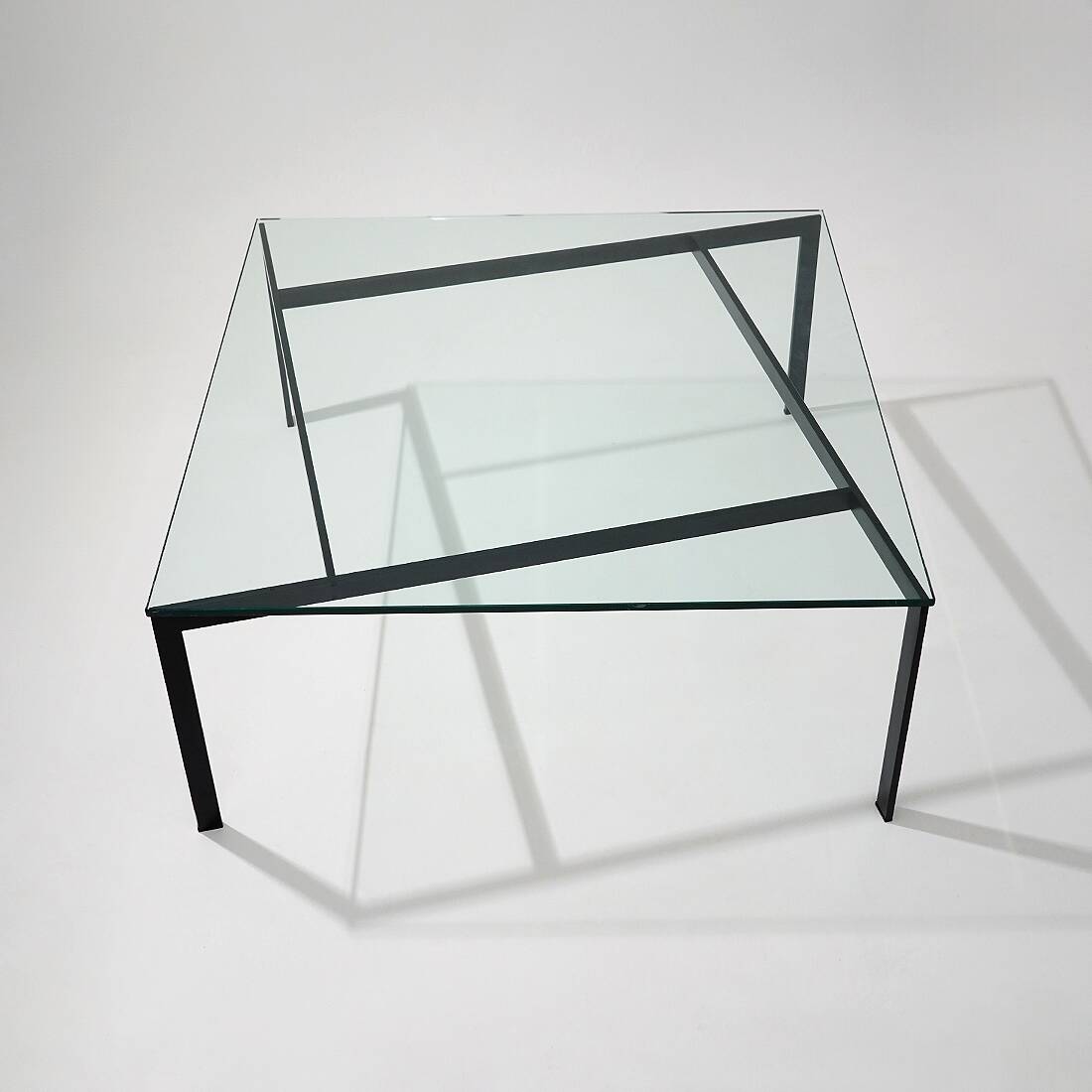 Glass and metal coffee table by Paolo Tilche for Arform, 1960s