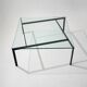 Glass and metal coffee table by Paolo Tilche for Arform, 1960s