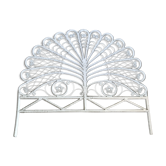 Headboard rattan peacock vintage