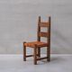 Set of Six Leather and Oak Mid-Century Dutch Dining Chairs