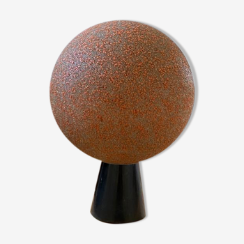 Lampe de table « Marte » avec base en marbre noir Marquina Jonh & Silvia Reid Années 1960