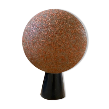 Table Lamp "Marte" with base in black marble Marquina Jonh & Silvia Reid 1960s