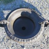 Pair of cast ear vases