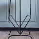 Side table with magazine holder, light oak, 1960.