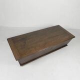 Ancien coffre en chêne, auge, coffre à couvertures XIXe siècle