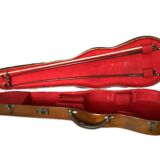 Old violin case with accessories