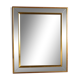 Bevelled mirror with parecloses - 63x53cm