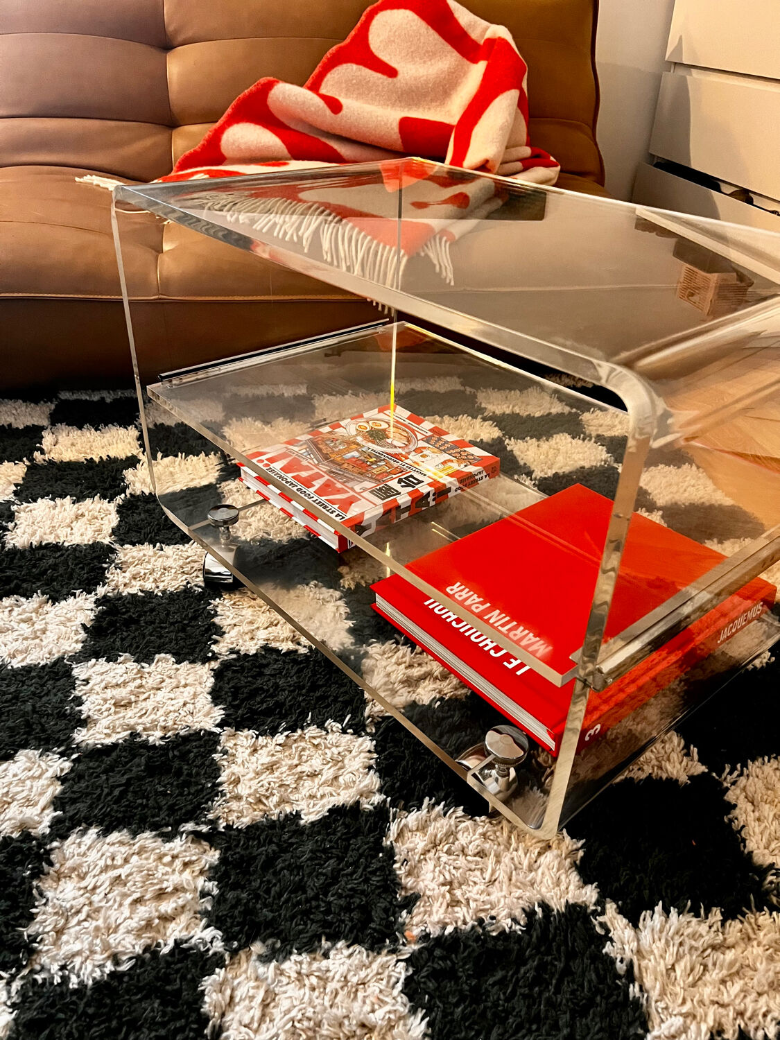 Plexiglass coffee table