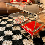 Plexiglass coffee table