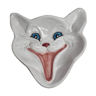 Vide poche en forme de chat vintage années 80