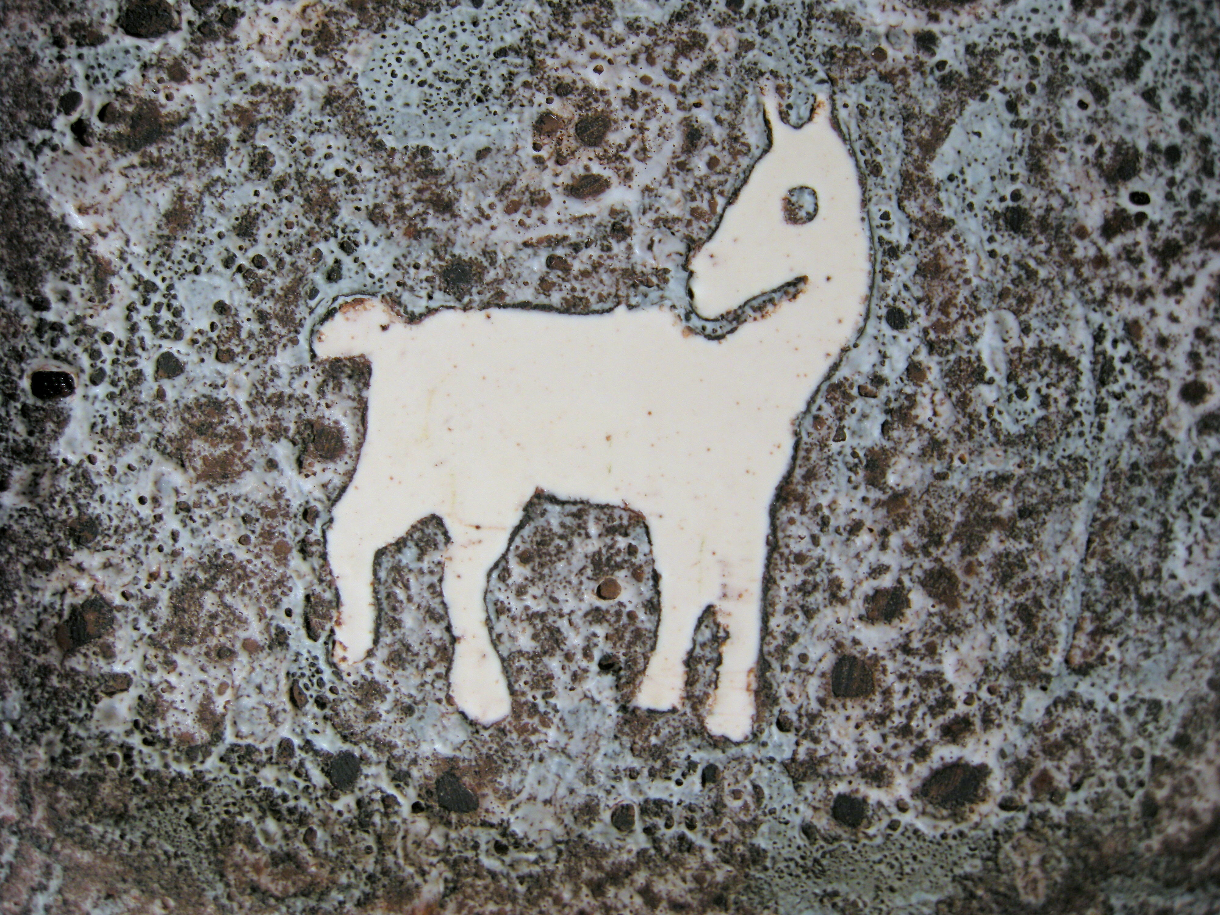 Vintage ceramic wall decoration 1960