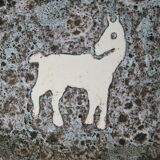 Vintage ceramic wall decoration 1960