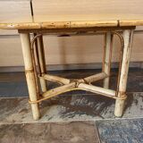 Bamboo rattan table