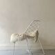 White metal bikini mesh design chair
