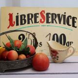 Old grocery plate