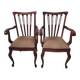 Paire de fauteuils de style Queen Anne originaux