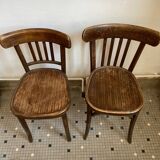 Set of two bistro chairs