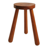 Tabouret tripode en pin massif