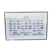 Affiche publicitaire monochrome sous verre Dinky Toys