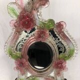Murano colored glass table mirror