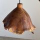 Small suspension in organic teak hat D30 H20