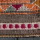 Tapis Couloir Vintage Anatolien Orange Motifs Géométriques, 83x367 Cm
