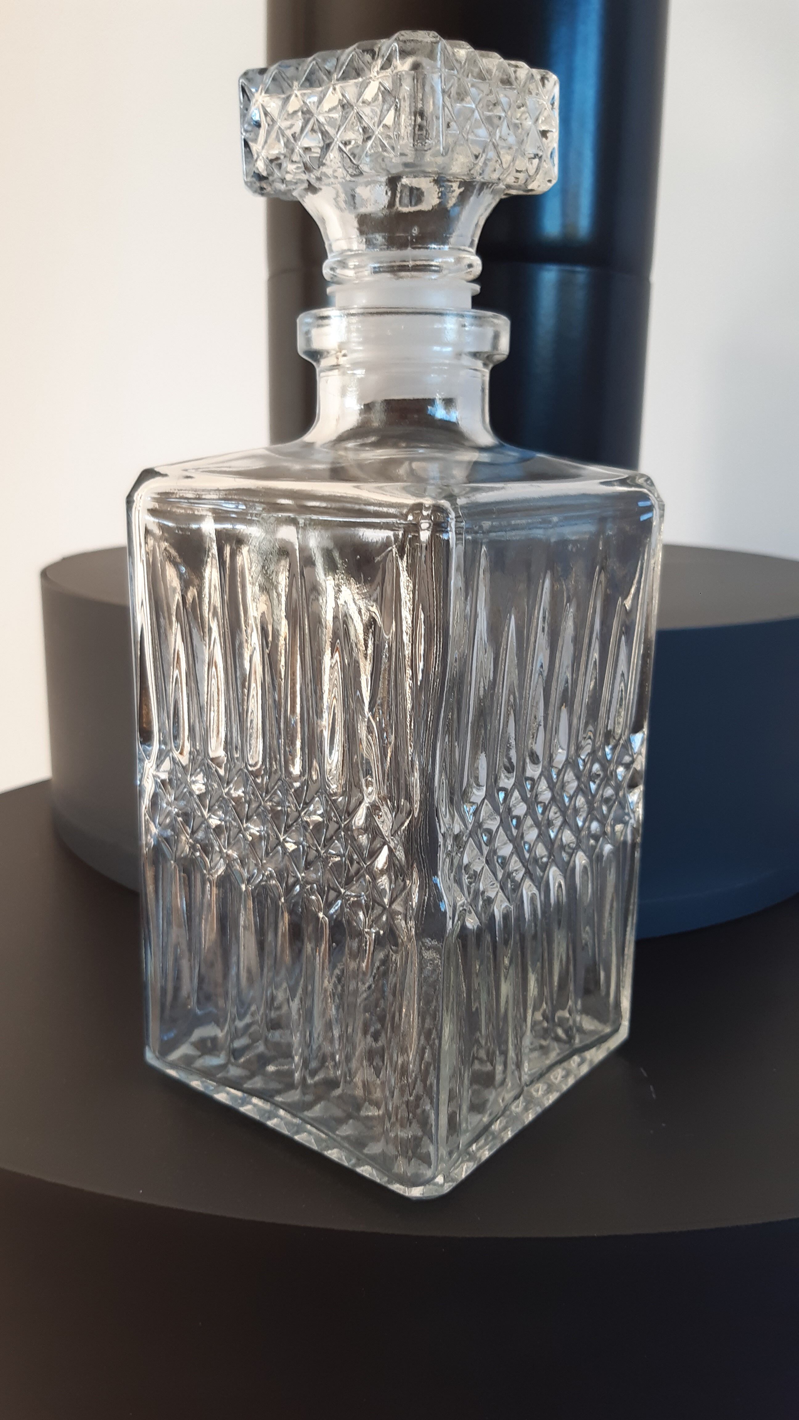 Set carafe and 6 whisky glasses years 60-70