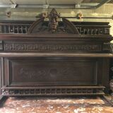Renaissance sideboard / china cabinet with marble top